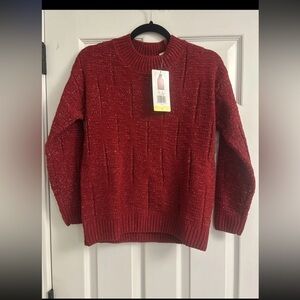 Weatherproof Women's Rich Red Crew Neck Sweater